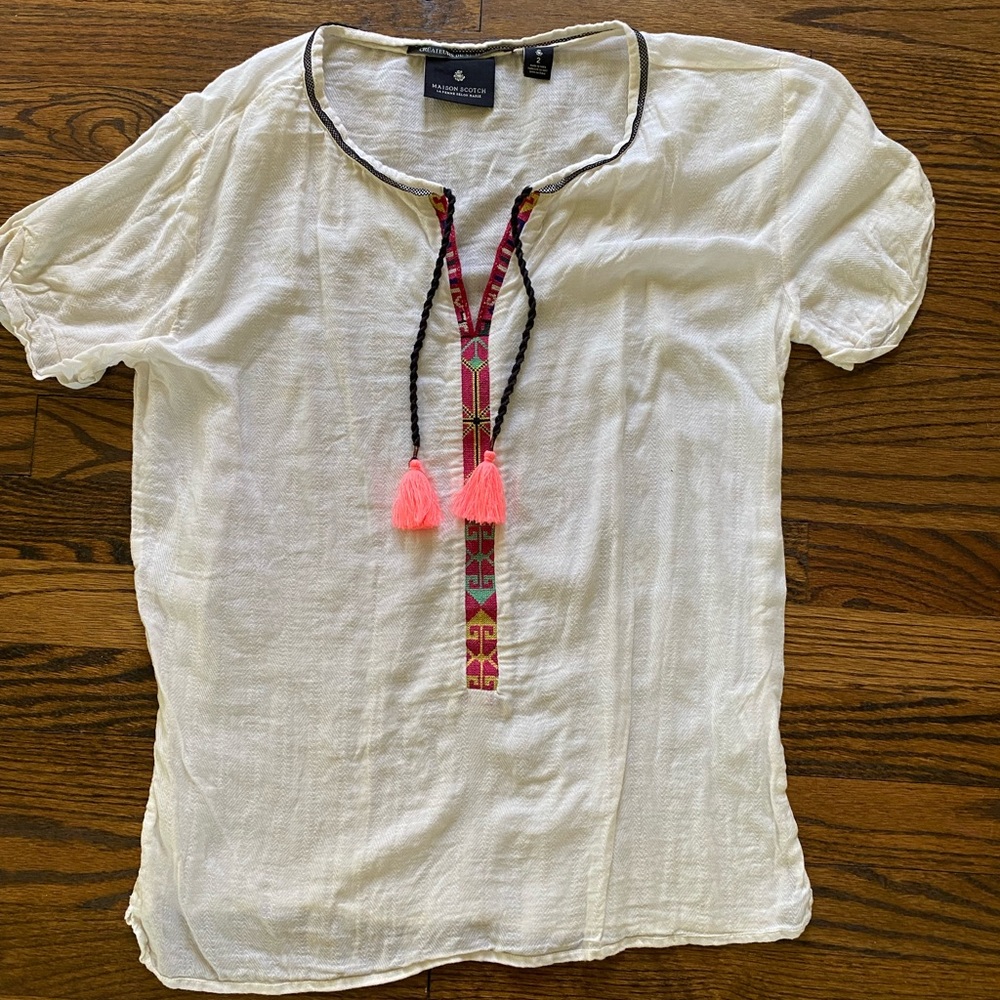 Maison Scotch Tassel Tunic